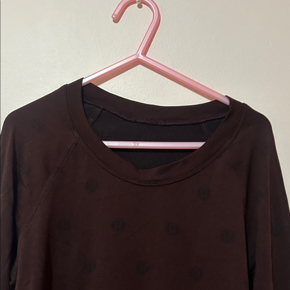 LuluLemon Athletica Deep Red Long Sleeve Workout Yoga Top